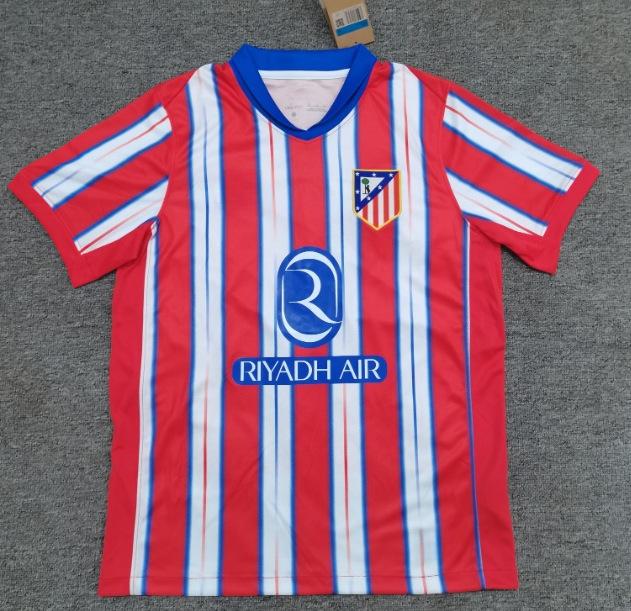 Ретро-взрыв, футболка Атлетико Мадрид с коротким рукавом футбольная футболка версия для фанатов футбольная футболка S