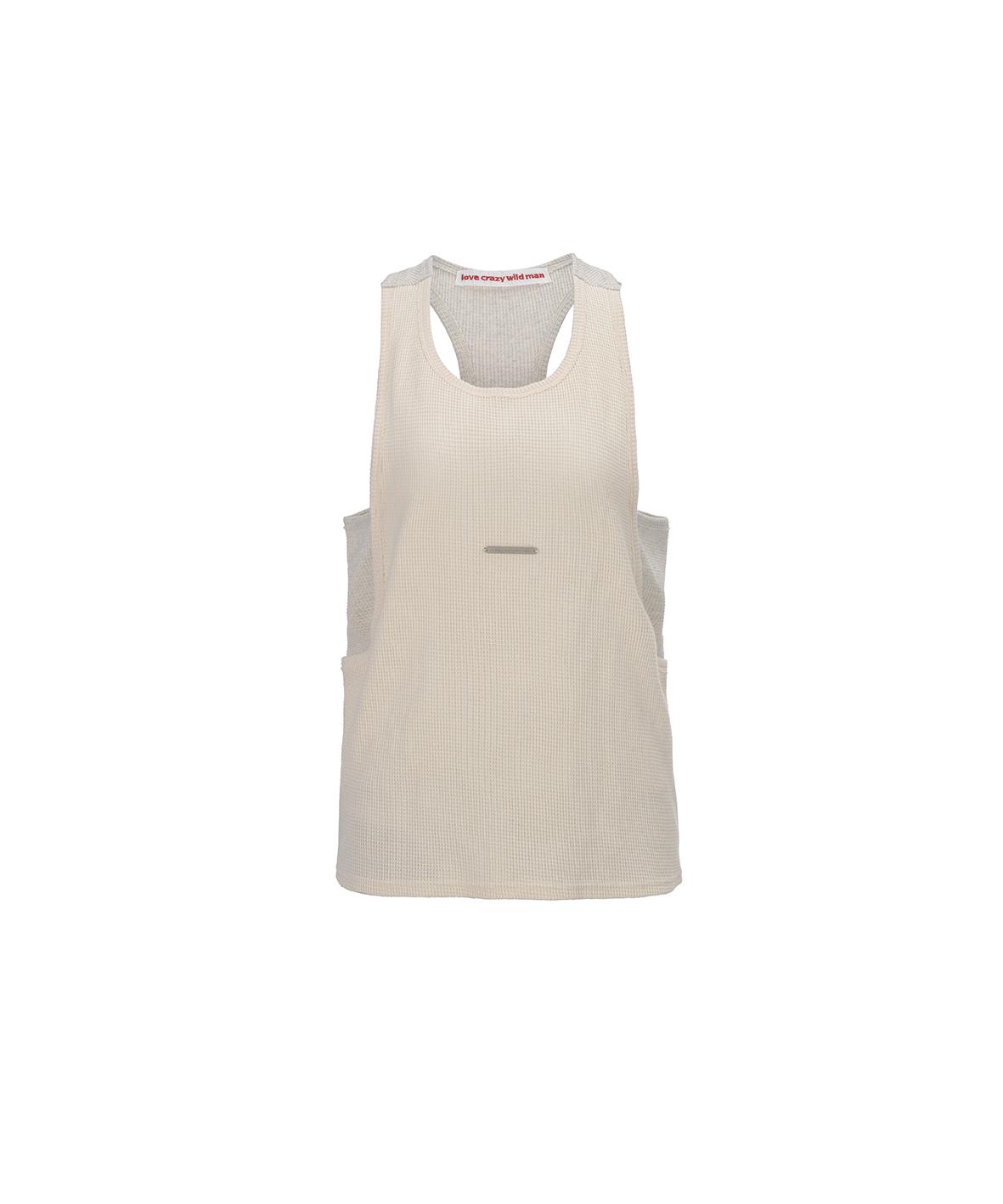 Love Crazy Wild Man Layered Sleeveless Top Ivory & Oatmeal Ivory/0(Xs)