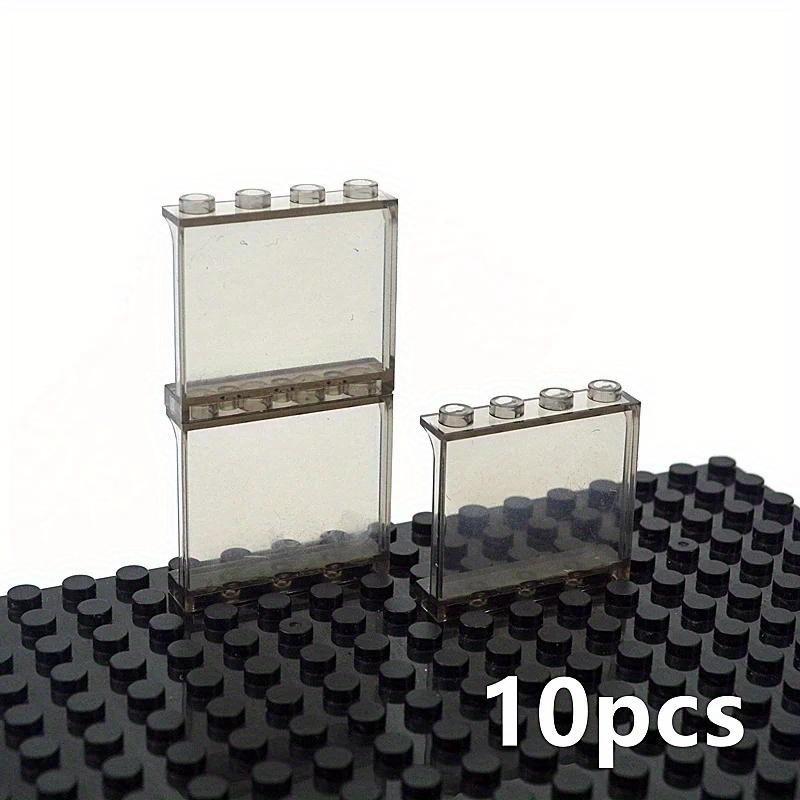 10PCS Transparent Panel 1x4x3 Dots Window Wall House Construction Accessories DIY House Bricks Toys Parts Compatible 60581