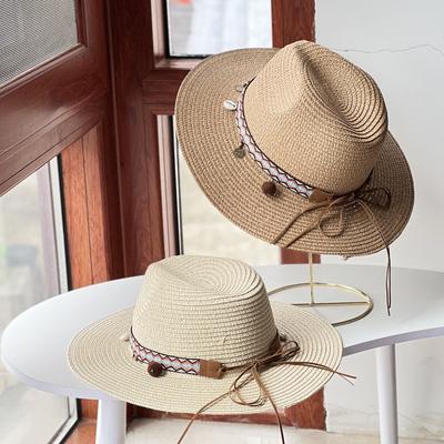 Vacation Style Niche Fashion Cowboy Hat Travel Sunshade Beach Hat Summer Japanese Versatile Hat Women