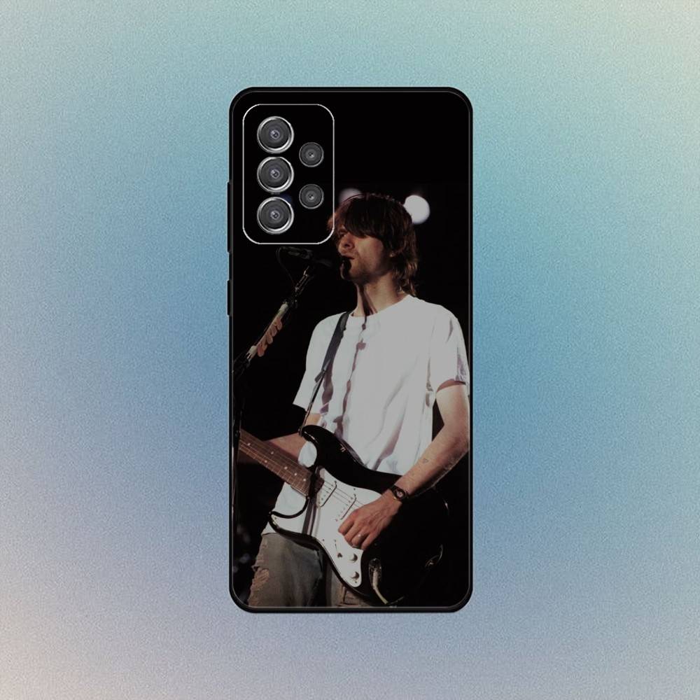 K-Kurt C-Cobain Rock Phone Case For Samsung S25,S24,S21,S22,S23,S30,Ultra,S20,Plus,Fe,Lite,Note,10,9,5G Black Cover