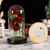 LED Galaxy Three Rose Artificial Flowers Wedding Decoration Creative Valentine'S Day and Mother'S Day Gift without Battery