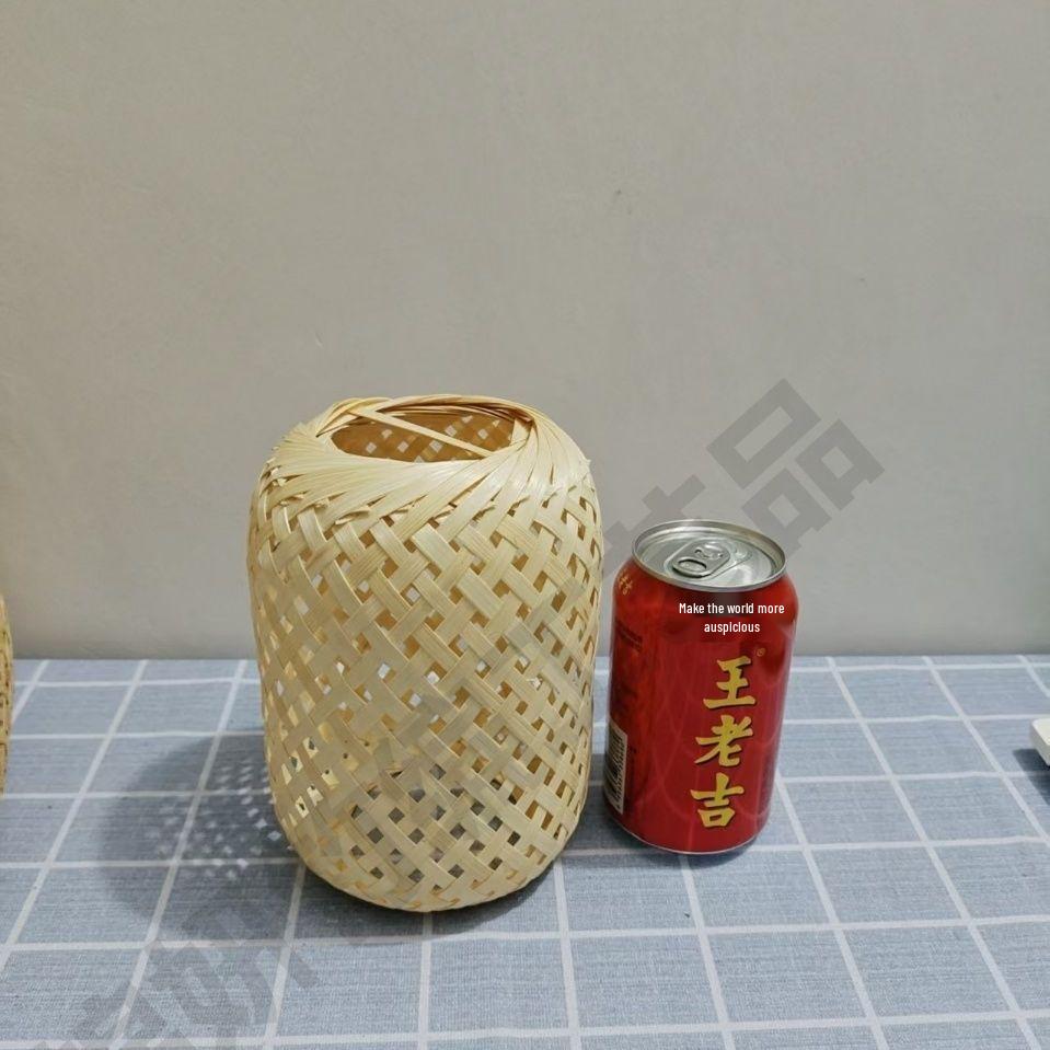 Handwoven Bamboo Lantern - Rustic Pastoral Décor, Portable 12x16 Lantern for DIY Home Decoration & Performance Dance