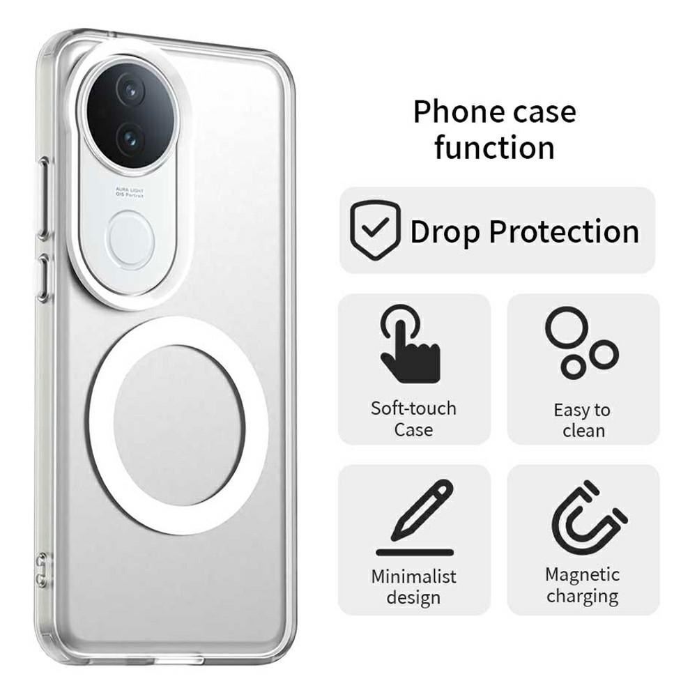 

For vivo S20 5G Case Compatible with MagSafe Anti Drop Hybrid Phone Back Cover White