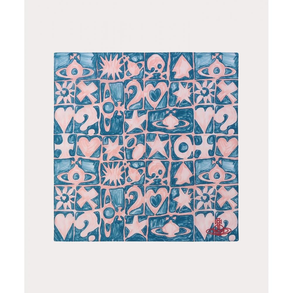 

Платок Vivienne Westwood Japan ORBS AND SHAPES 34601222 синий