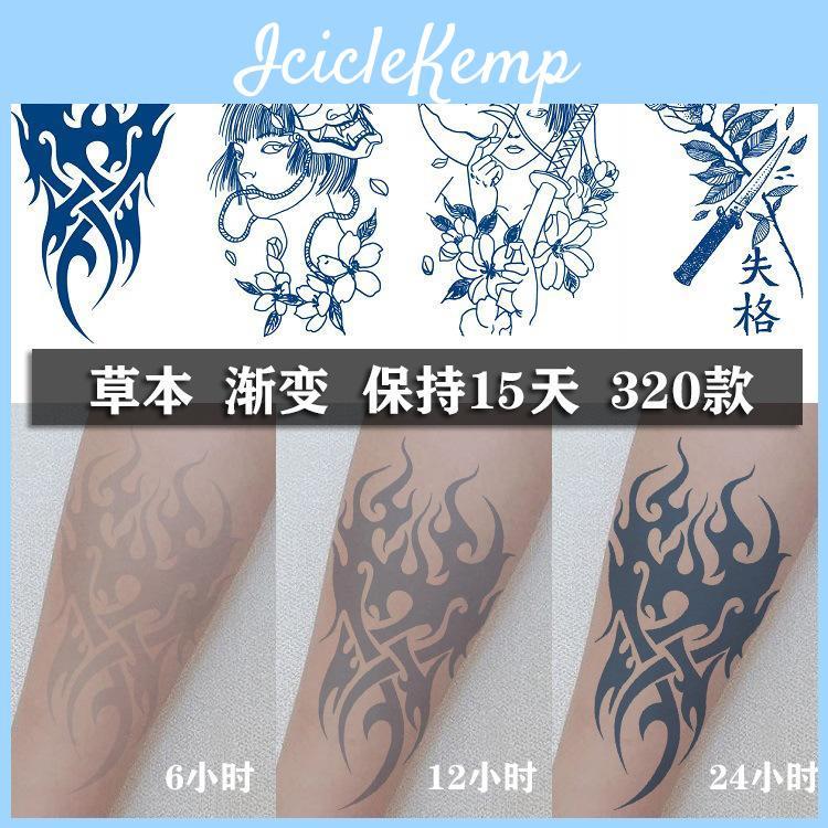 Semipermanent Herbal Tattoo Xinyao Antirubbing Sticker Gradual Change Internet Celebrity Waterproof For 15 Days Without Fading Sticker