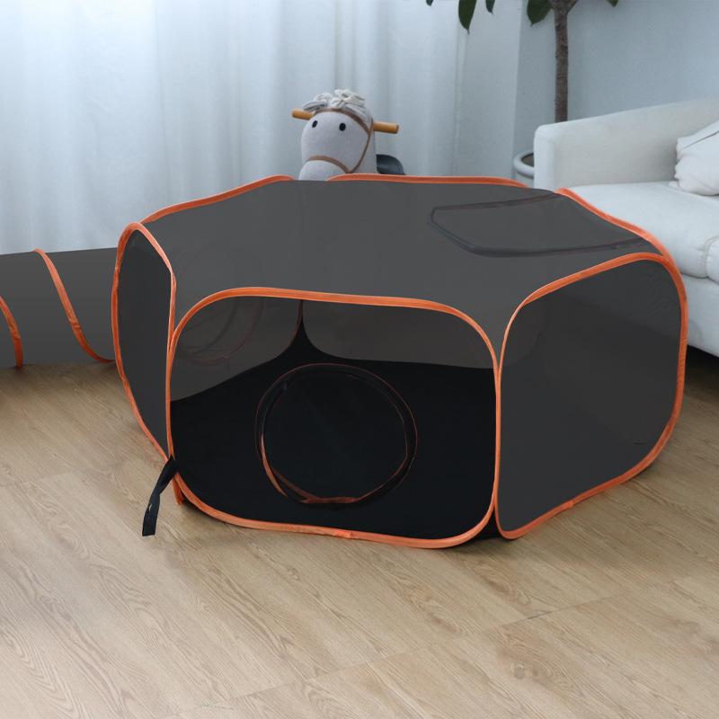 Tunnel Tutte le Stagioni Universale Villa per Gatti Pratica Fornitura per Animali Domestici per Gatto da Interno Uso Quotidiano Tessuto Oxford Traspirante Pieghevole Gatto