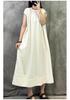 Elegante Vestido de Verano Retro Francés - Tallas Grandes, Corte Holgado, Favorecedor y Elegante