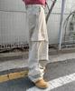 SOMEPLACE MAN Basic Oversized Wide Big Pocket String Parachute Cargo Pants_3 Colors