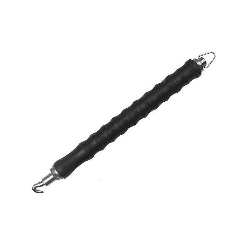 Rebar Hook Rebar Wire Twister Semi-Automatic Retractable Steel Hook Reinforcement Tying Tool with Soft Handle(Black)(1pcs)