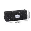1Pcs  Korean Polka Dot Solid Color Pencil Case Student Stationery Large Capacity Storage Pen Bag Cute Girl Makeup Bag