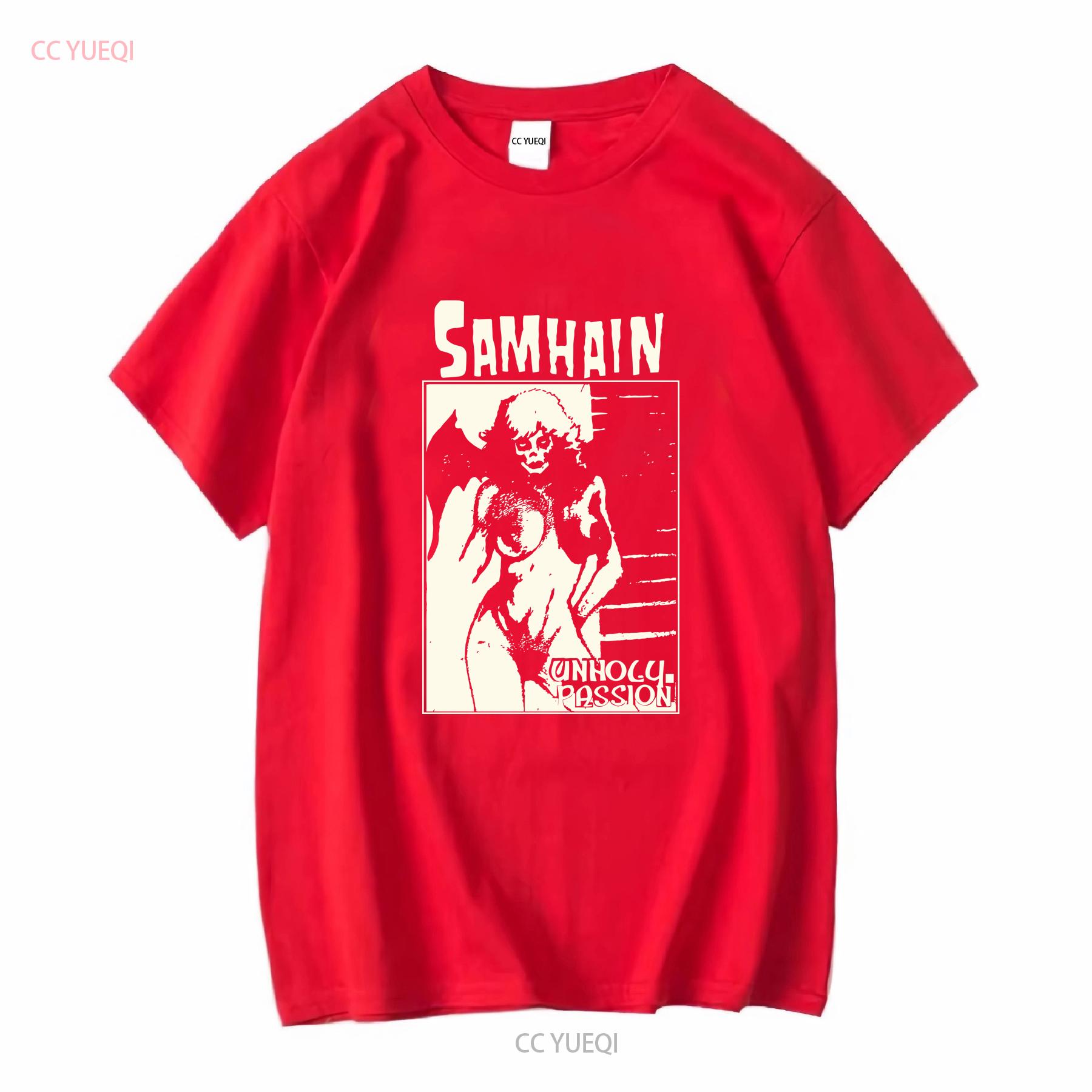 конец 90-х начало 00-х Samhain Unholy Passion винтажная футболка редкая футболка группы гот панк мисфитс Дэнциг длинный или короткий рукав винтаж S