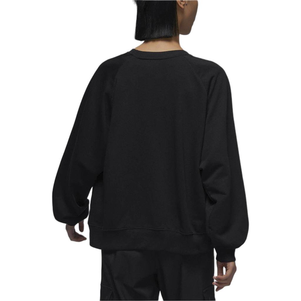 Jordan Solid Color Round Neck Casual Long Sleeve Sweatshirt Women Sweatshirt Black FN5123-010