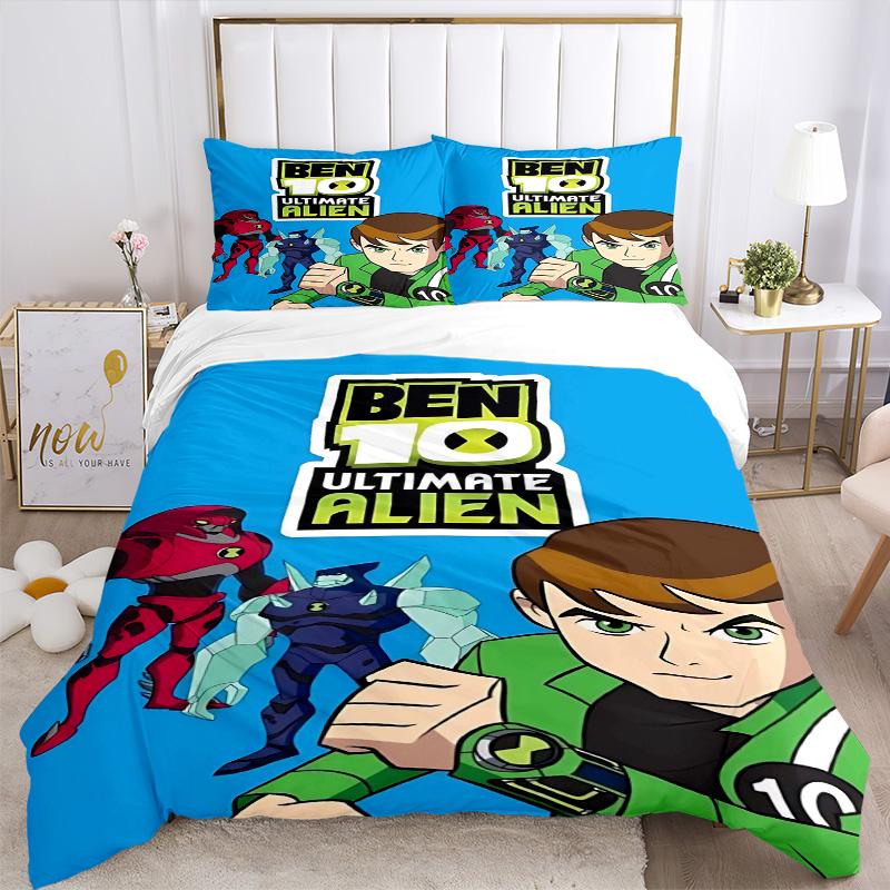 Ben Alien Force Print 3Pcs Bedding Setduvet Cover With 2 Bedropillowcase Home Birthday Gift