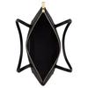 Coach Fiona 24 Gold Logo Zip Closure Recycled Leather Shoulder Bag Medium Women's Black