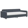 Vidaxl Sofa Z Materacem Do Spania, Ciemnoszara, 90X200 Cm, Aksamit