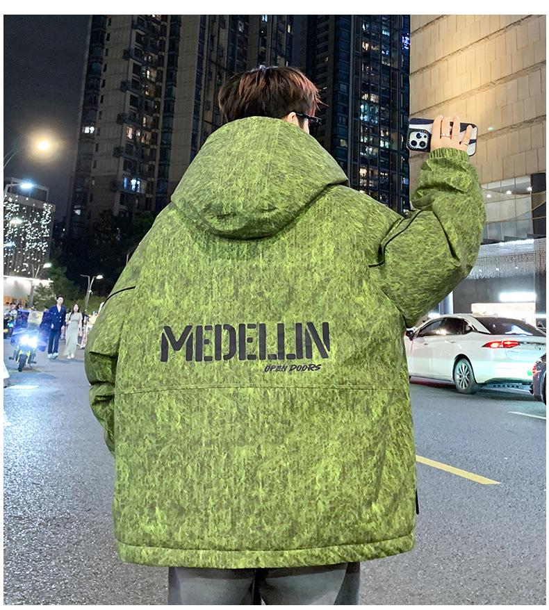 Men's & Teen Boys' Trendy Velvet-Enhanced Winter Jacket, Thick Cotton Windbreaker for Older Kids & Junior High Students