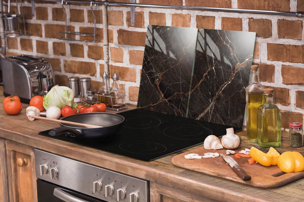 PIANO PROTETTIVO IN VETRO PER CUCINA 2x35x52 MARMO