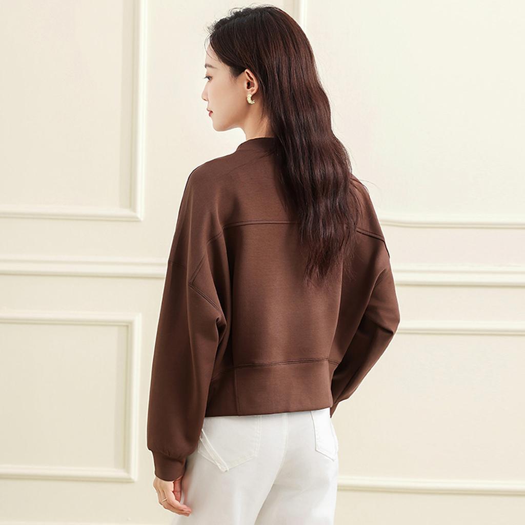 Winter Casual Fashion Short Style Sweatshirt and Pullover for Women