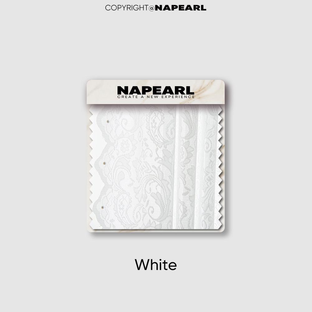 NAPEARL – rideau transparent français élégant de couleur unie, en dentelle tricotée en chaîne, confortable, pour salon, chambre à coucher, balcon, décoration de la maison, 1 pièce