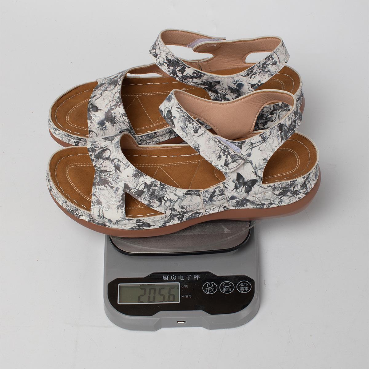 

Летние сандалии 2025 новый цвет платформа мода независимая станция сандалии большой размер женская обувь волшебный ремешок легкая женская обувь 36 чёрный