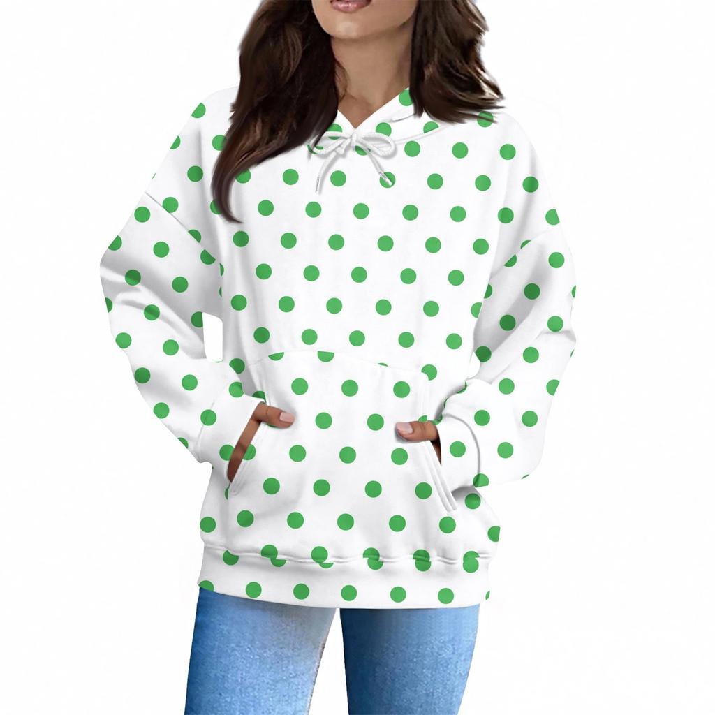 Women's Fashion Daily  Casual Hoodie Long Sleeve Printed Top