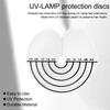 10pcs Heat Shield Guards with Graduations Round Single-hole Shield Fusion Glue Protector Templates for Hair Extensions
