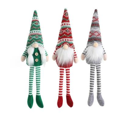 Faceless Style Knitted Gnome Doll 40cm Length Christmas Gnome Decor  Xmas Tree Decoration