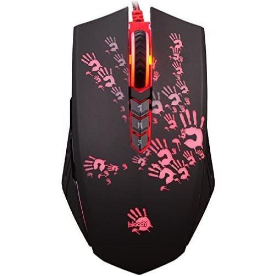 Bloody A60L Optical Gaming Mouse with Lightstrike (LK) Switch & Scroll - Fully Programmable Advanced Macros (A60L).