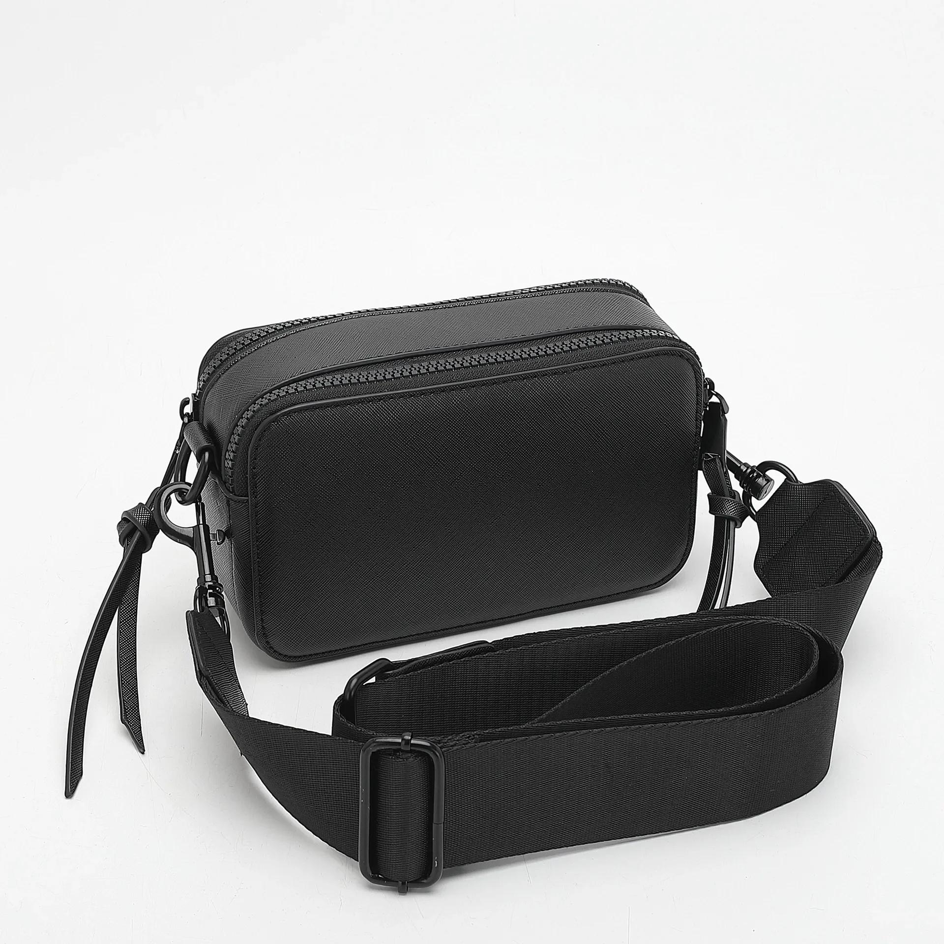 

Новая контрастная сумка для камеры Mack Palm Print Mark Bag Macaron Color Wide Web Shoulder Crossbody Bag