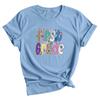 First Grade Teacher T Shirt Back To School Cute Bow 1st Grade Graphic Women Tee