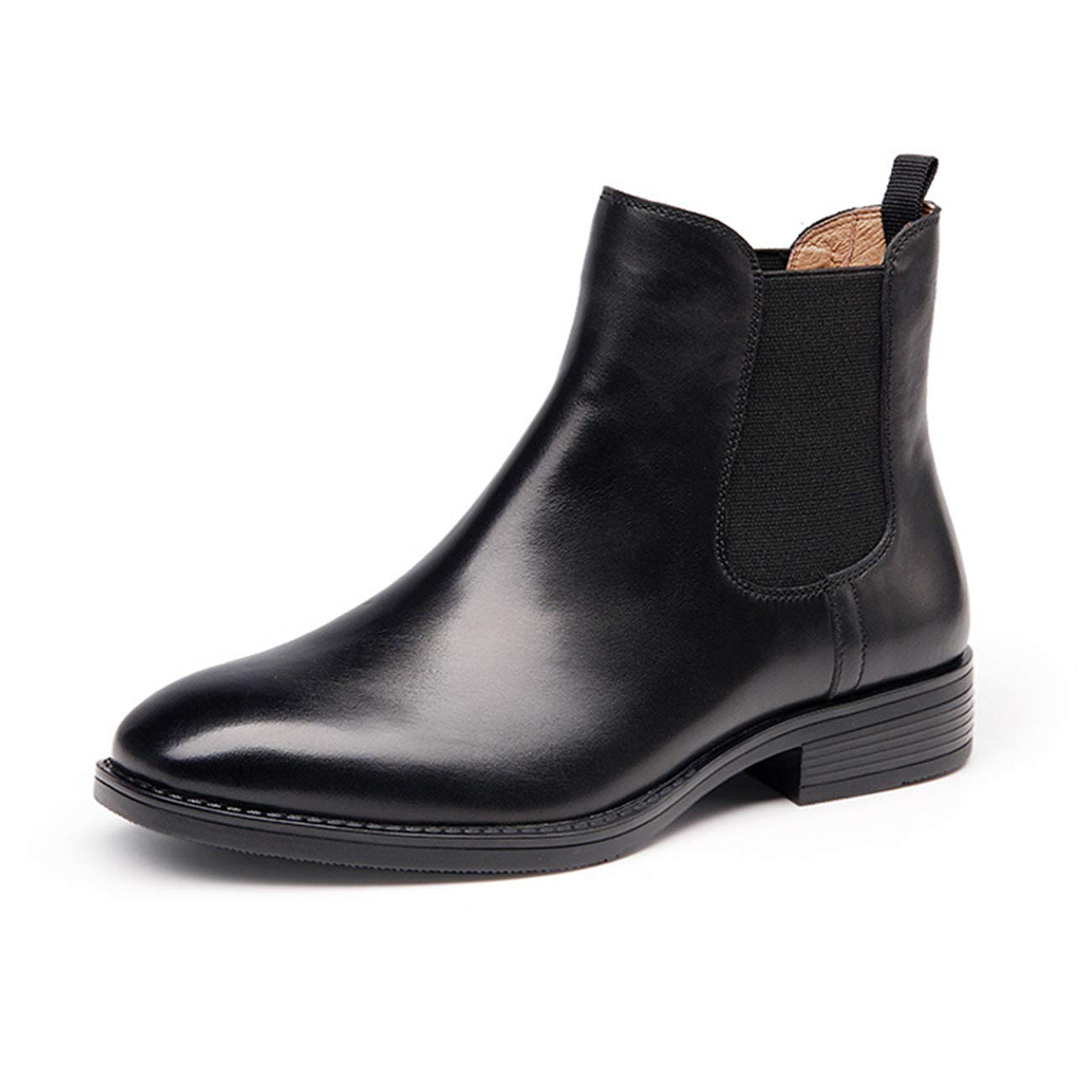 

Side Gore Genuine Short Easy to Walk [ZUYEE] Women s Boots, Leather, Flat, Boots, Stylish, in, Black, 24.0cm чорний