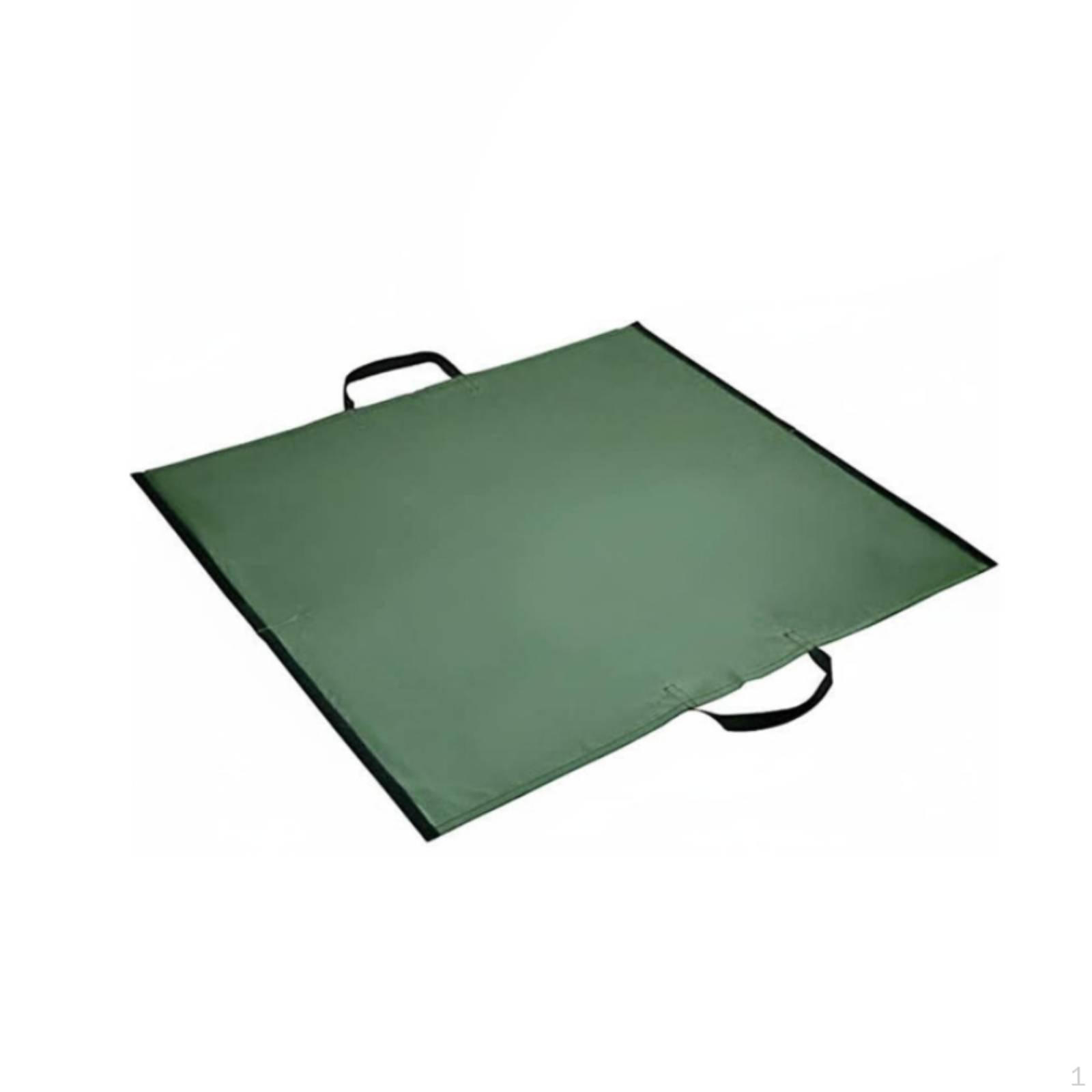 Yard Waste Tarp with Handles Waterproof Reusable Leaf Bag Large Capacity Heavy Duty Garden for