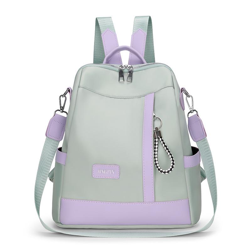 

Маленький женский рюкзак, простая корейская версия сумки для мам, модный универсальный рюкзак, повседневный, большой емкости светло-зеленый