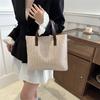 Summer 2024 Large Capacity Woven Tote Bag Stylish Soft Handheld Women's Purse