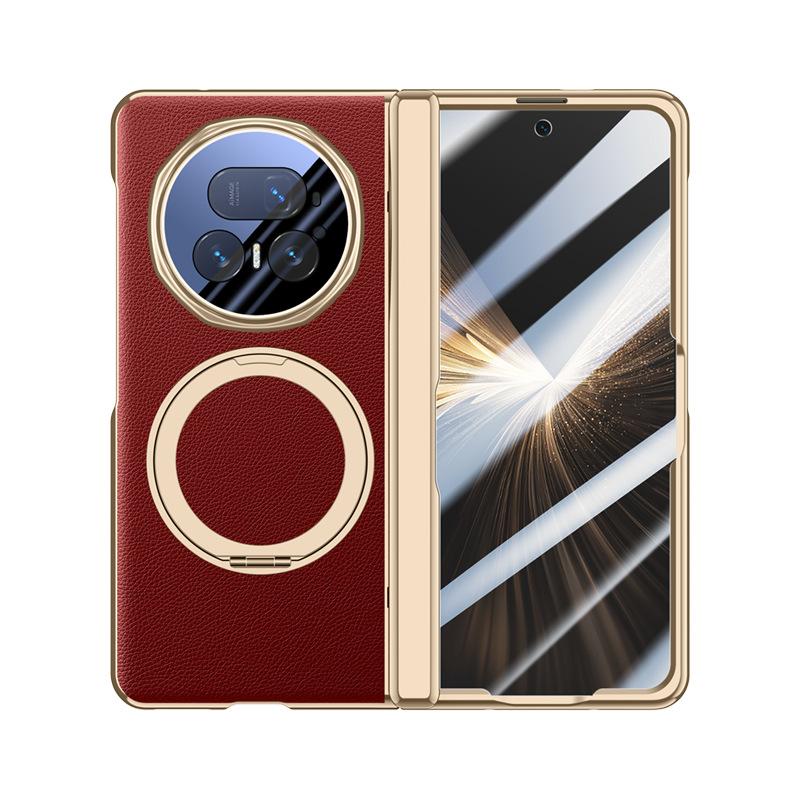 Applicable to Honor magicv5 mobile phone case film integrated rotating magnetic suction bracket honorv5 central axis hinge anti-drop male