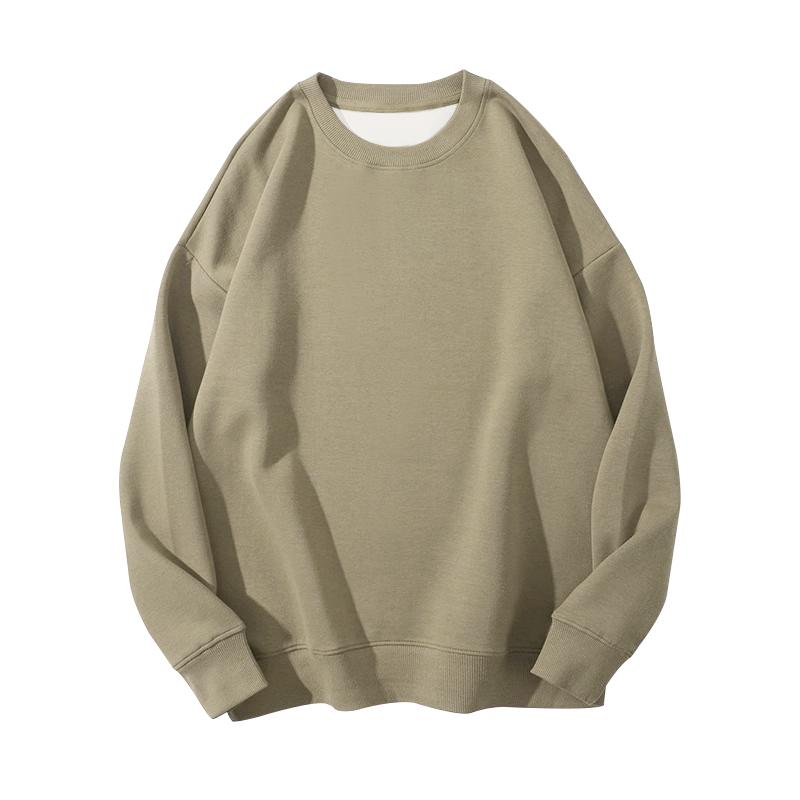 Unisex Autumn 330g Cotton Men’s Solid Hoodie Fashion Large Size Thin Men Women Pullovers Breathable O-Neck Sweatshirt Casual Oversized Male Clothes