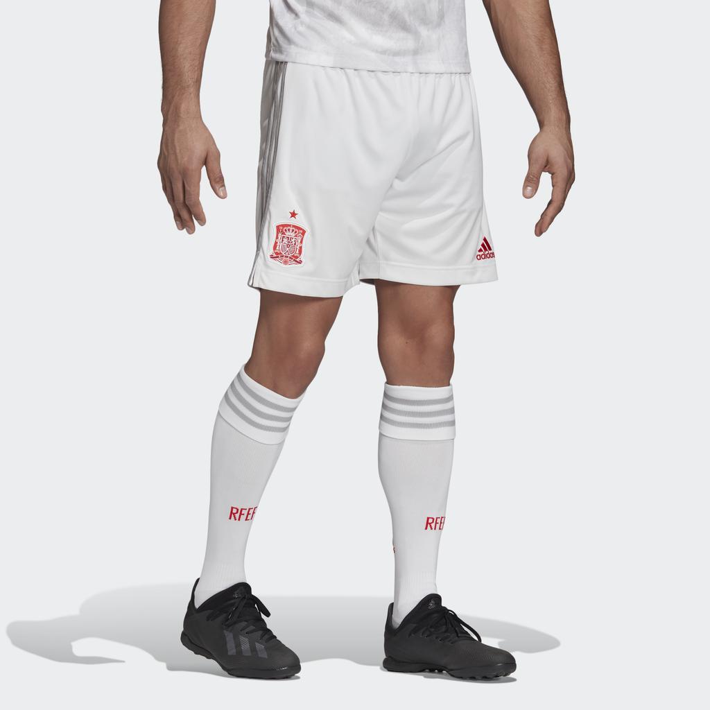 adidas Spain National Team Euro Cup Away Football Shorts Men Bottoms White EH6515