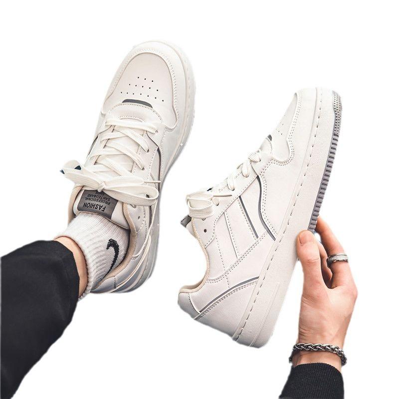 Little white shoes men's summer breathable trend versatile white shoes high sense white board shoes sports casual men's shoes autumn