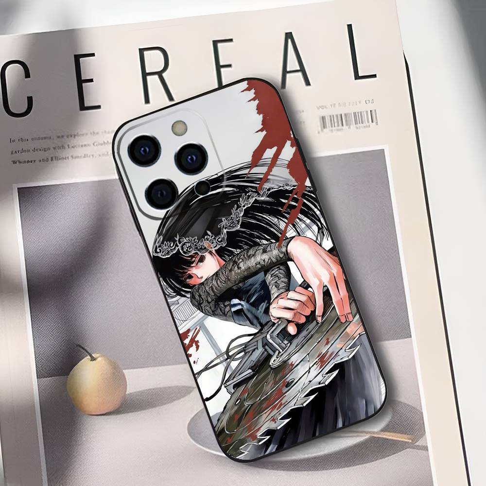S-Sakamoto Anime D-Days Phone Case For iPhone 17,16,15,14,13,12,11 Plus,Pro Max,XS,Soft Silicone Black Cover