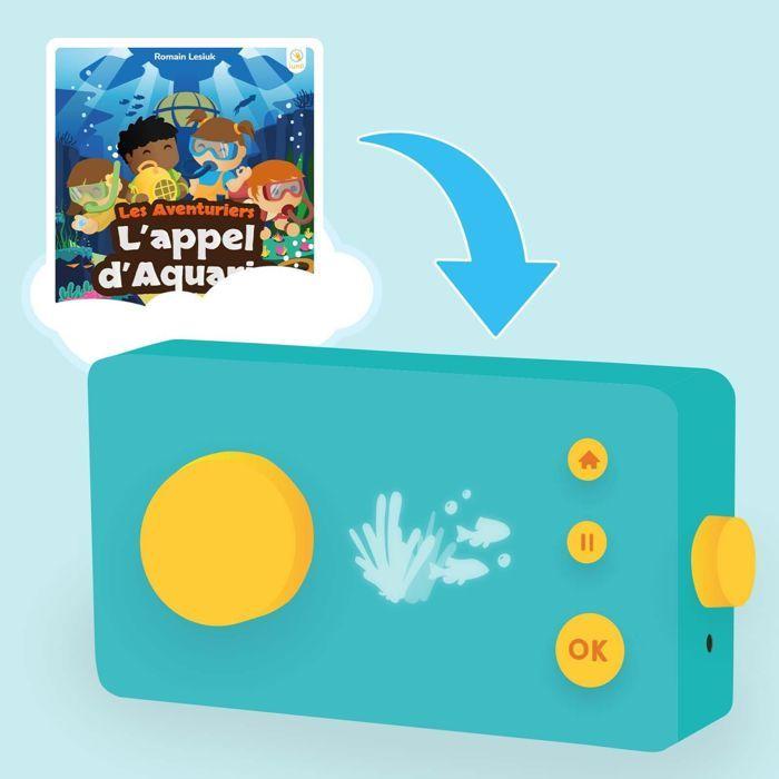 Livre audio interactif - lunii - l'appel d'aquaria - coffret de 12 histoires - à partir de 5 ans - mixte