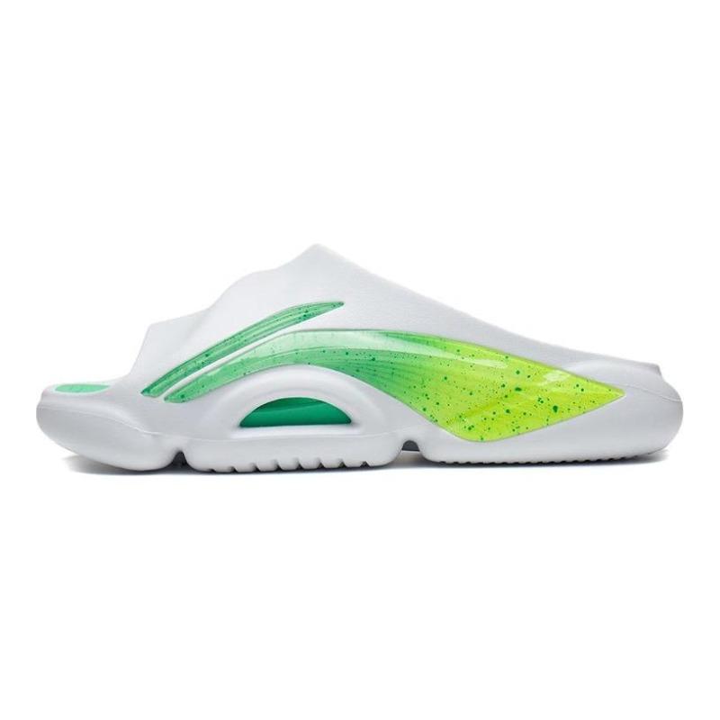 Мужские шлепанцы Li-Ning Flash 8 Бело-зеленые ABTS009-14 42