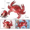 Oenux Ocean Animals Whale Shark Megalodon Crab Starfish Octopus Action Figures Soft Sea Life Model Educational Toy For Kids Gift