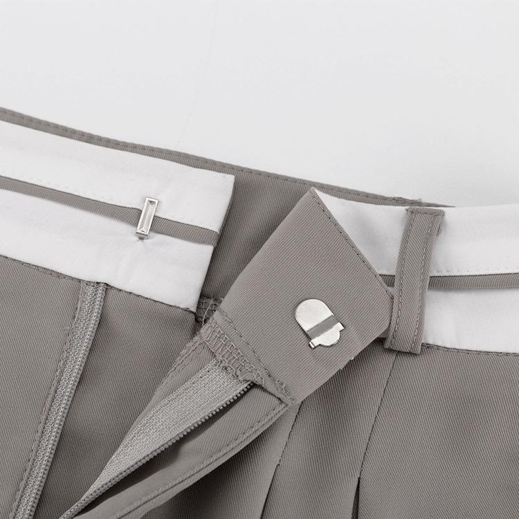 2022 European & American Autumn Slim Solid Color Casual Trousers - Niche Design