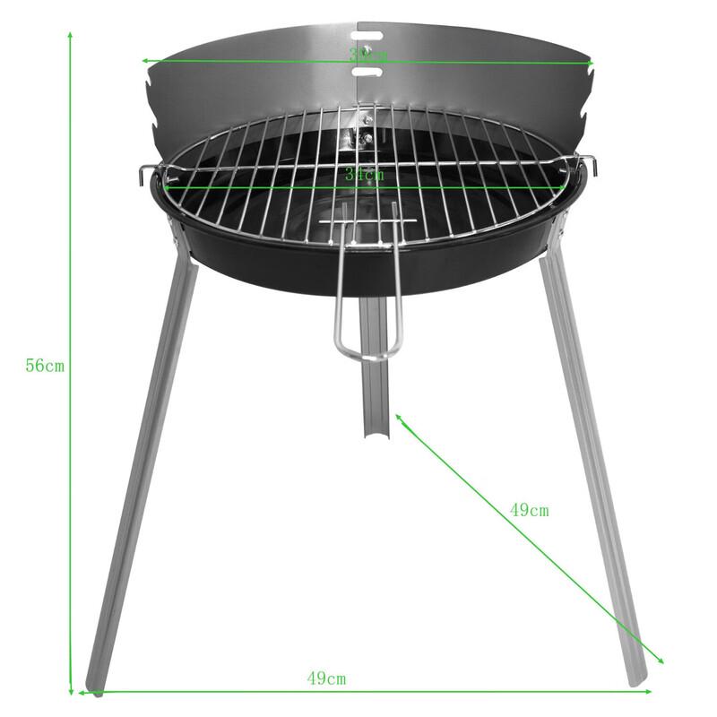 14-inch Portable Tripod Outdoor BBQ Grill