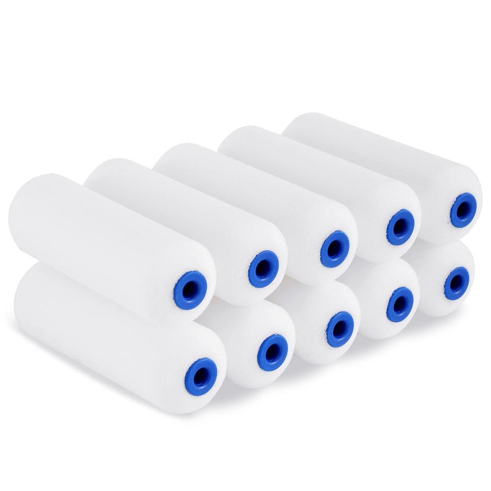 10Pcs 4 Inch Paint Roller Small Mini Rollers High Density Paint Roller Covers  Cabinets
