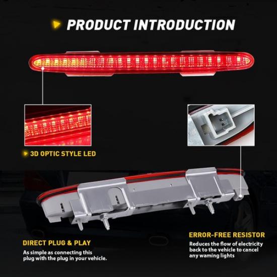 For Mercedes 44997 R230 SL55 SL500 AMG Trunk Brake Third Tail Stop Light Lamp 1x