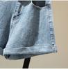 Pants Classic and Minimalist Fashion Versatile High-waisted Women Loose Summer Thin Rolled A-line Wide-leg Denim Shorts Individuality and Trendiness