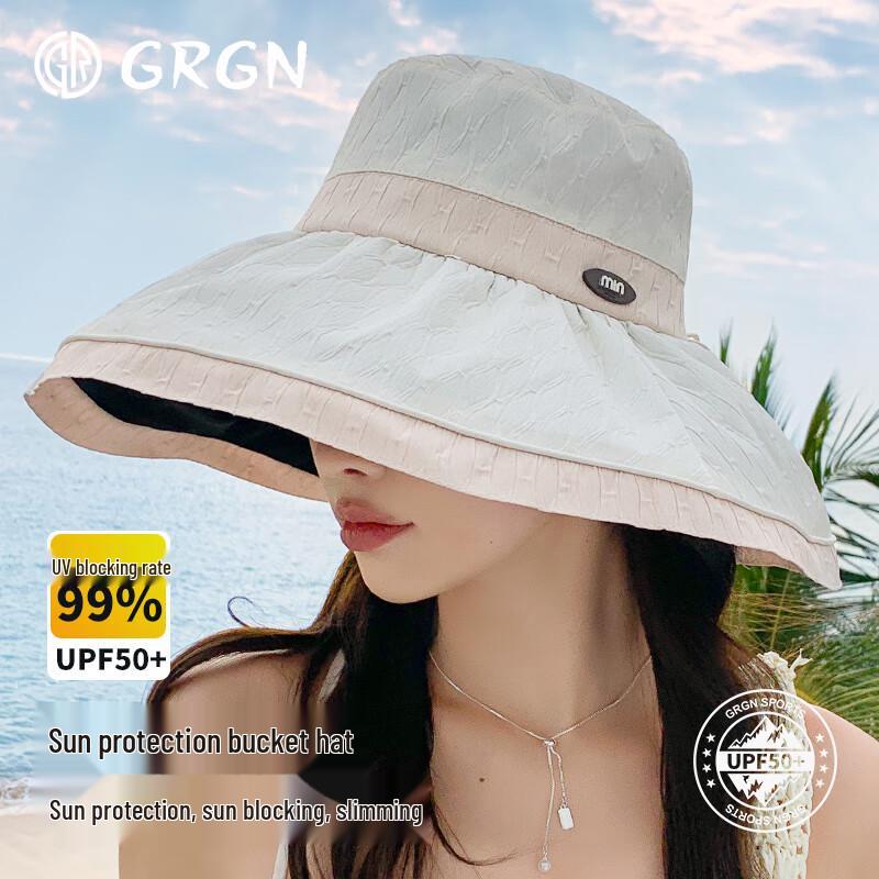 GRGN Women s UV Protection Wide-Brim Sun Hat