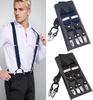 New Adult Suspenders Man's Braces Vintage Casual Suspensorio Tirantes Trousers Strap Father/Husband's Gift 6 Clips 3.5*120cm